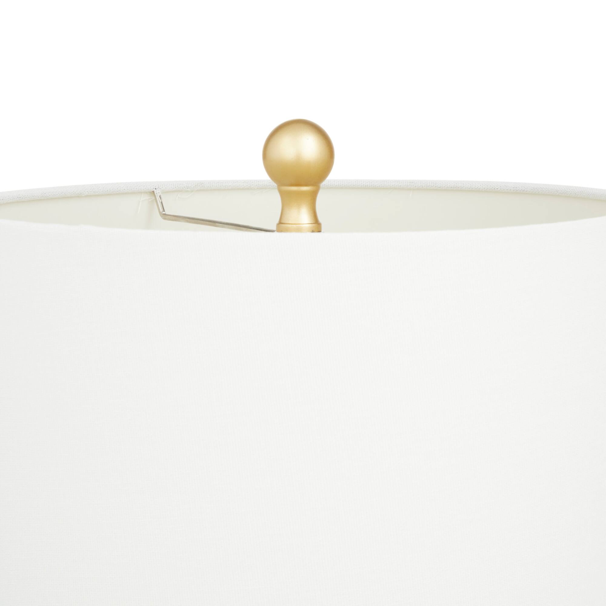 29" Polystone Glam Leopard Table Lamps